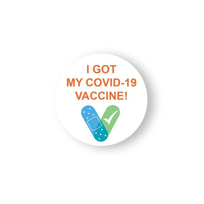 1 5 X 1 5 Circle Printed I Got My Covid 19 Vaccine Label White 250  - Printable Vaccine Labels