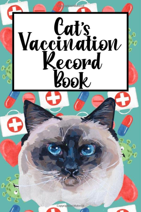 Cat Vaccination Record Book Vaccination Record Chart Vaccination  - Cat Vaccine Record Printable