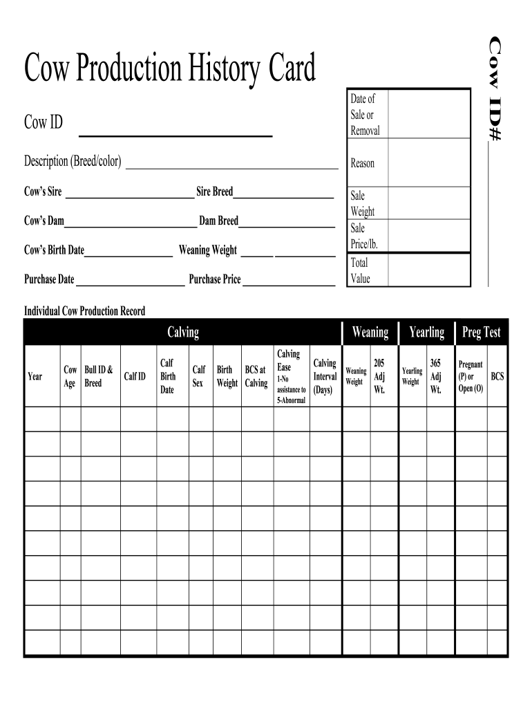 Cattle Record Keeping Spreadsheet Editable Template AirSlate SignNow - Printable Mecidal And Vaccine Record For Beef Cattle