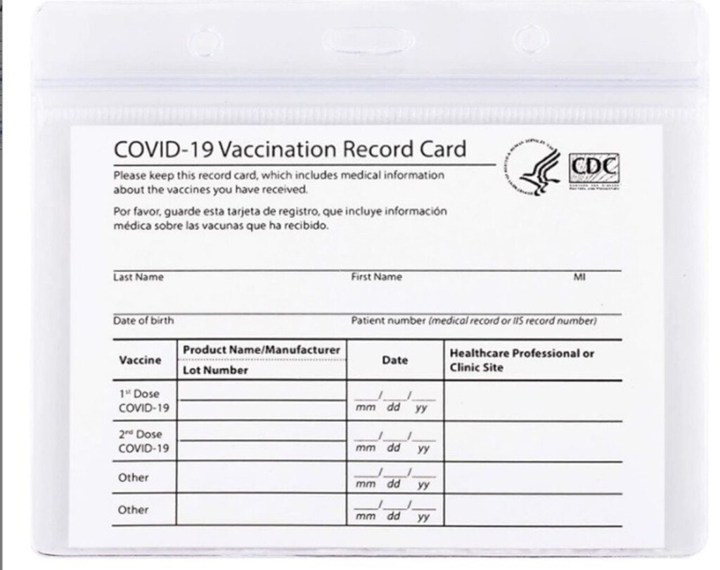 Fake Stolen Vaccination Cards Have Become Commonplace In Recent Weeks  - Fake Vaccination Card Printable