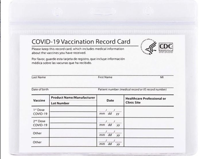 Fake Stolen Vaccination Cards Have Become Commonplace In Recent Weeks  - Fake Vaccine Card Printable