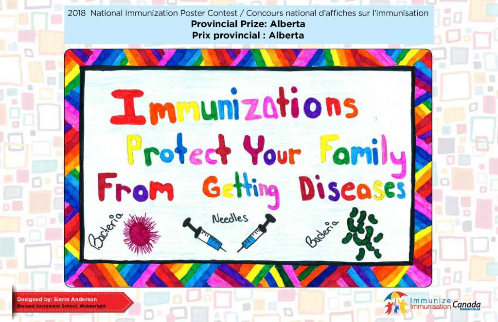 National Immunization Poster Contest Immunizecanada - Vaccinated By The Lord Printable