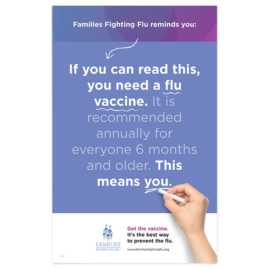 Order Free Flu Awareness Materials - Free Printable Creative Flu Vaccine Poster