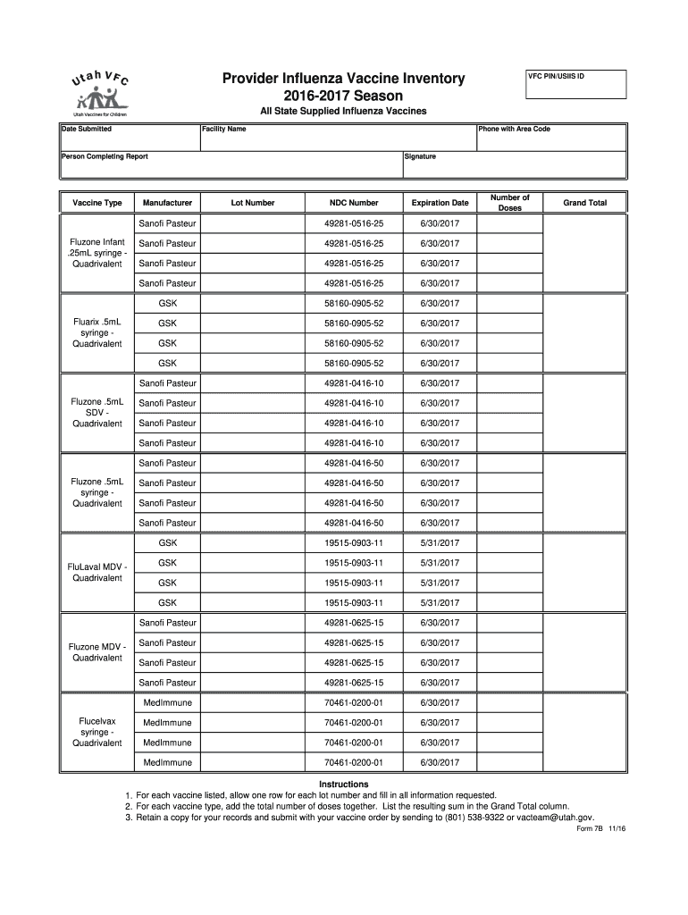 Printable Vaccine Inventory Log Sheet Fill Out Sign Online DocHub - Printable Vaccine Log Sheet