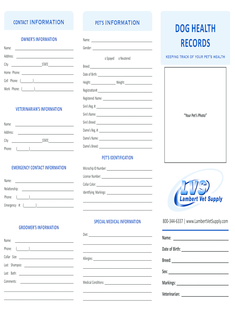 Puppy Shot Schedule Chart Complete With Ease AirSlate SignNow - Printable Vaccine Record Form For Dogs