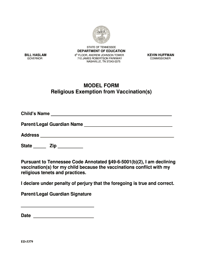 Religious Exemption Form Tn 2023 Template And Guide AirSlate SignNow - Printable Religious Vaccine Exemption Form