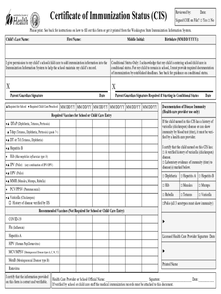 Sample Immunization Certificate Fill Out Sign Online DocHub - Printable International Certificate Of Vaccination