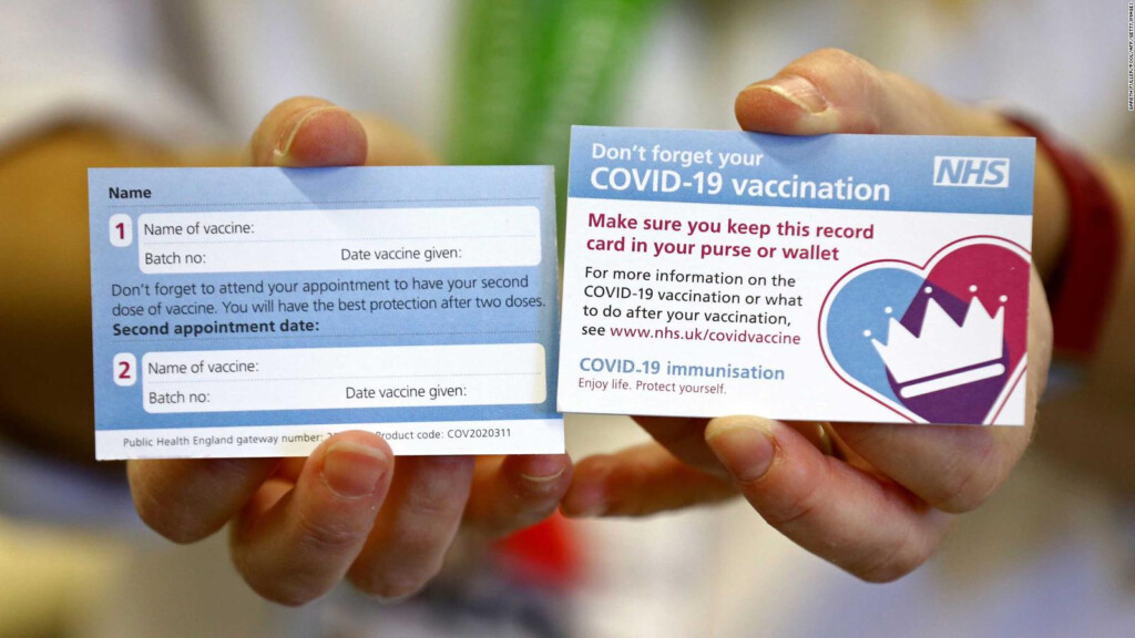 UK Covid 19 Vaccination Cards Will Remind People To Get A Second Dose CNN - Free Printable Elf Vaccine Card