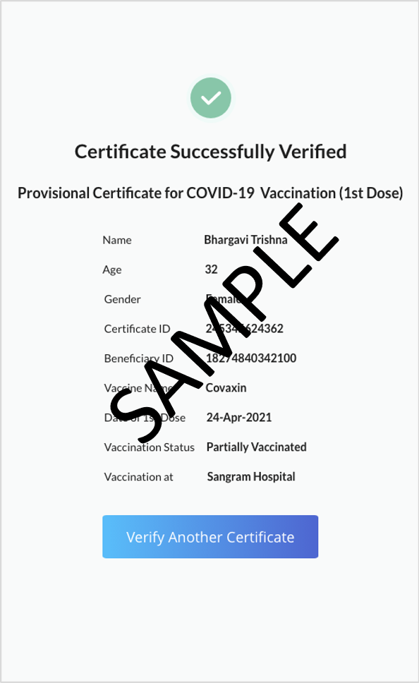 Vaccination Certificate Verification Application - Elf Vaccination Certificate Printable